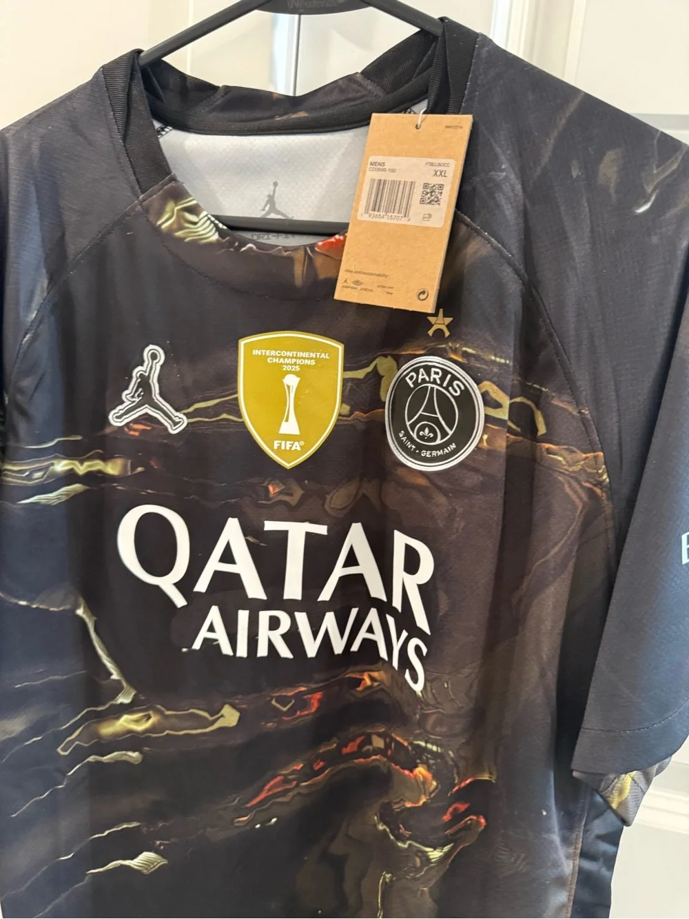25-26 PSG Jordan Night Edition Kvaratskhelia Labubu Print Fans Soccer jersey XXL